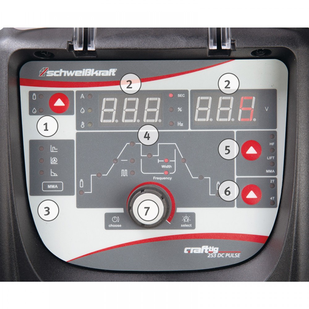 Ηλεκτροσυγκόλληση Tig Craft Tig 253 DC P Pulse Schweisskraft