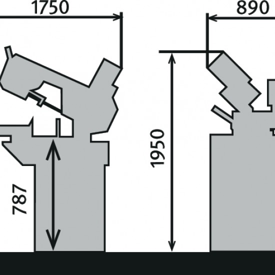 Κορδέλα κοπής σιδήρου του οίκου BMBS 260 x 280 H-DG Metallkraft