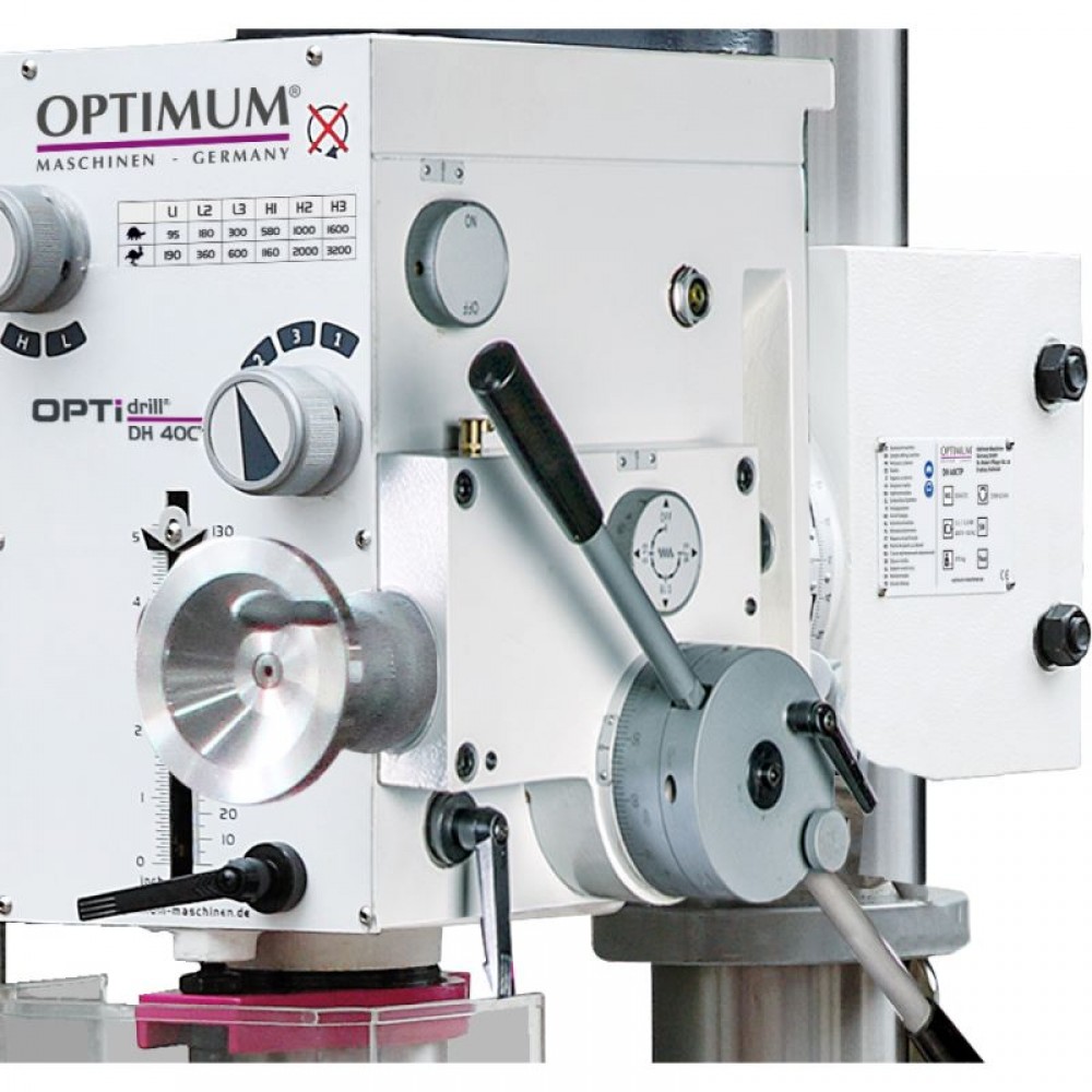 Γραναζωτό κολονάτο δράπανο με τραπέζι DH 40CTP Optimum