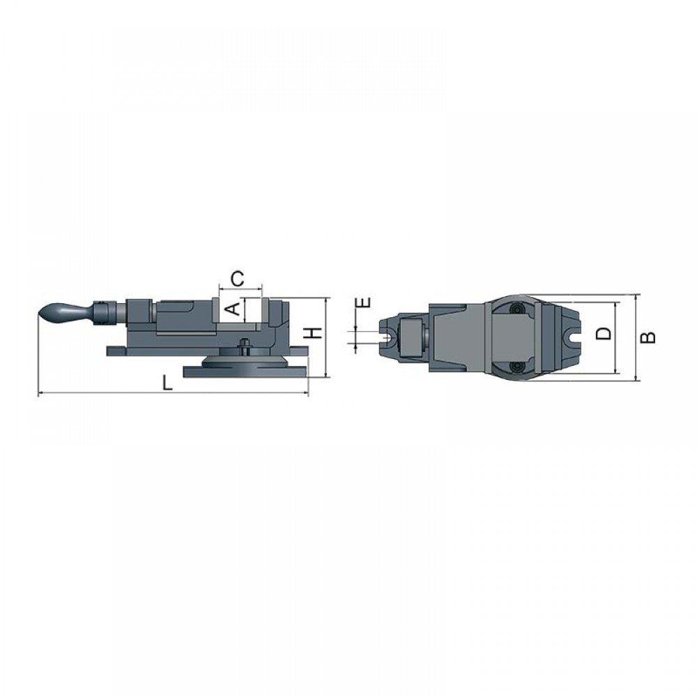 Μέγγενη ακριβείας του γερμανικού οίκου Optimum FMS125