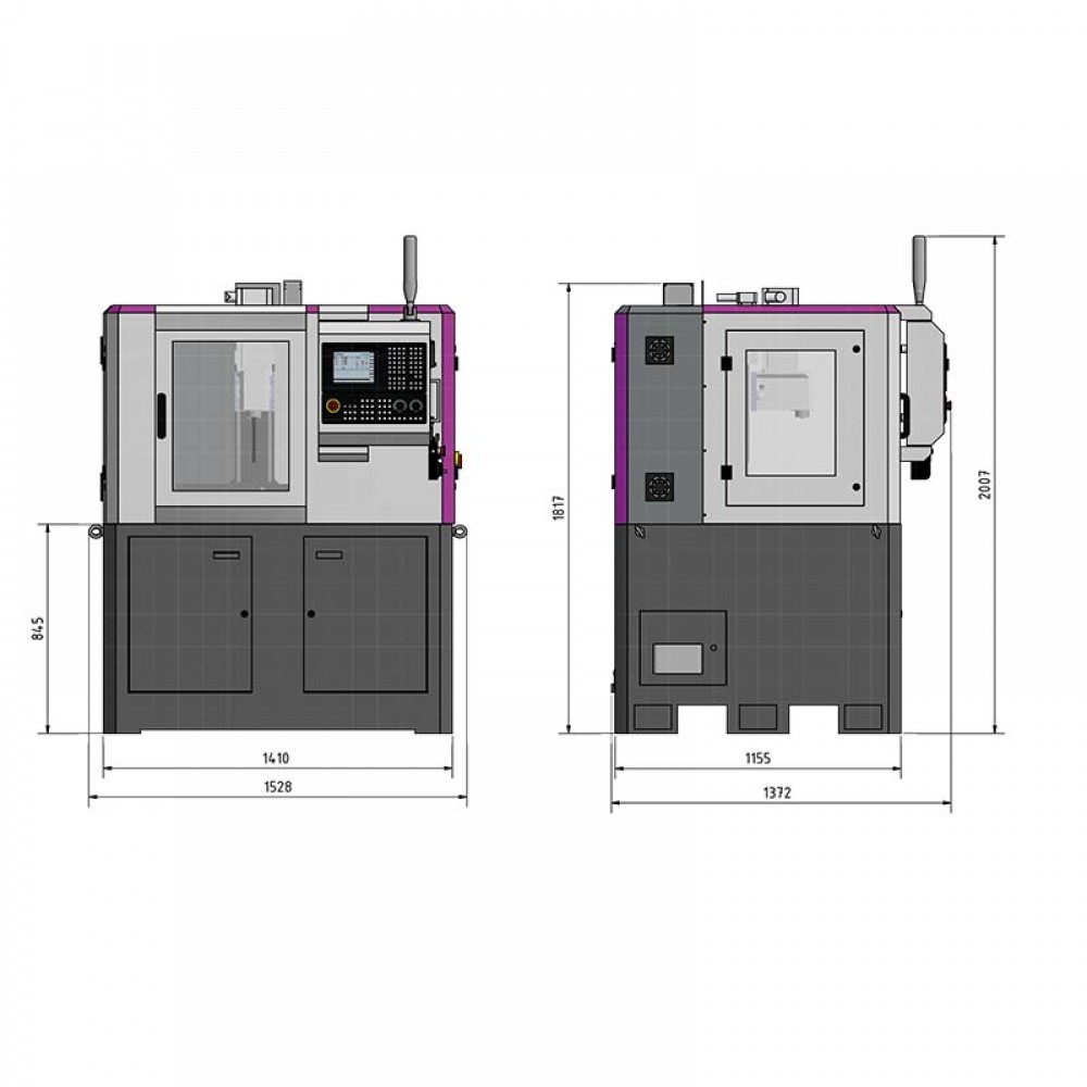 Φρεζοδράπανο CNC F3 Pro Optimum