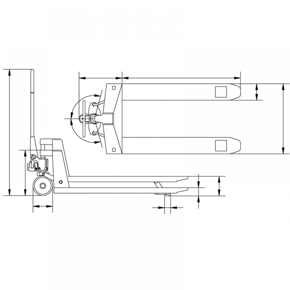 Παλετοφόρο Unicraft PHW 2507 L 2.5 ton (μακρύ)